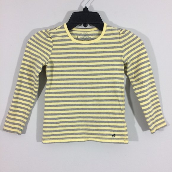 Old Navy Other - Old Navy Girls S Yellow Gray Striped Cotton Top